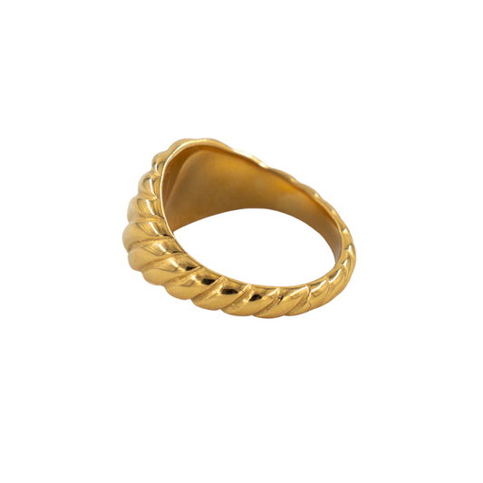 Anillo Chunky Diagonal