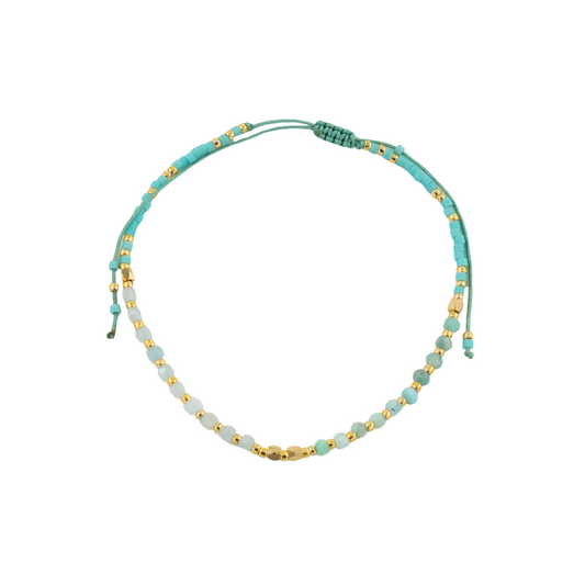 Pulsera Piedritas Aqua