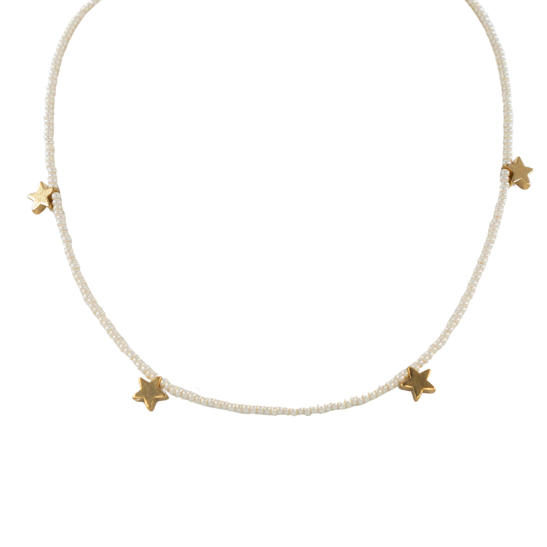 Choker Chaquiras Estrellado